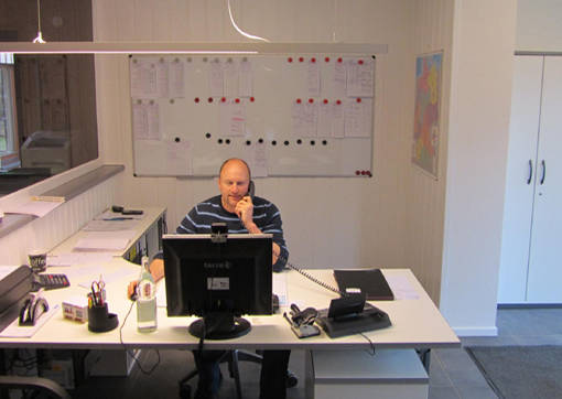 Neuer Arbeitsplatz von Herrn Fischer